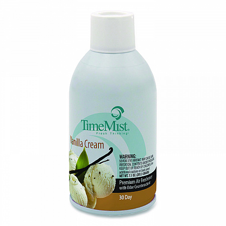 Premium Metered Air Freshener Refill, Vanilla, 5.3 oz Aerosol Spray, 12/Carton (1042737)