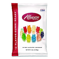 Gummi Bears, 12 Assorted Fruit Flavors, 5 lb Bag (ACG51200)