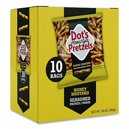 Honey Mustard Pretzels, 1 oz Bag, 10/Box (DDP71948)