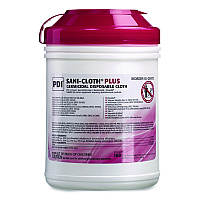 PDI San-Cloth Plus Germicidal Disposable Cloth, 6 x 6.75, Unscented, White, 160/Pack (Q89072PK)