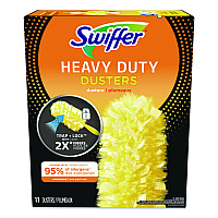 Heavy Duty Dusters Refill, Trap + Lock Fiber, Yellow, 11/Box (99035BX)