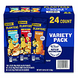 Salted Nuts Variety Pack, Assorted Flavors, 1.5 oz/1.75 oz Packs, 24/Carton (884624)