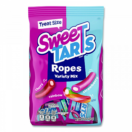Treat-Size Ropes, Variety Mix, Assorted Flavors, 15 oz Bag (FER08072)