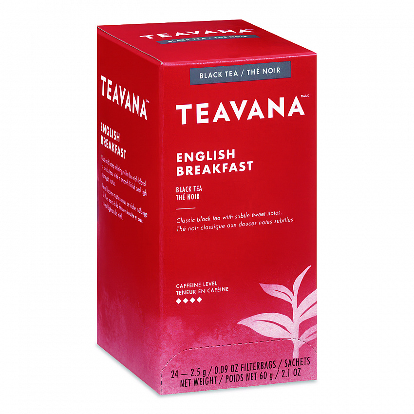 Teavana Tea Bags, English Breakfast, 0.09 oz, 24/Box (SBK13087)