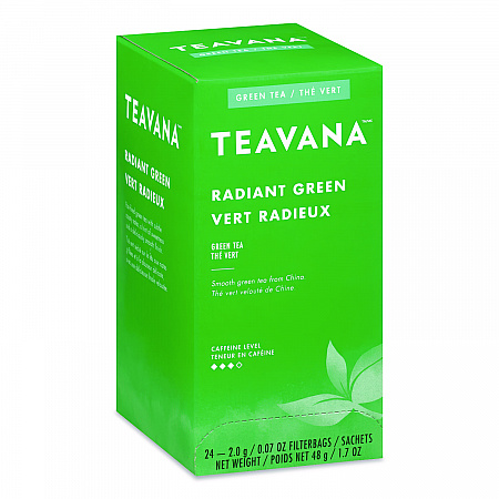 Teavana Tea Bags, Radiant Green, 0.09 oz, 24/Box (SBK13089)