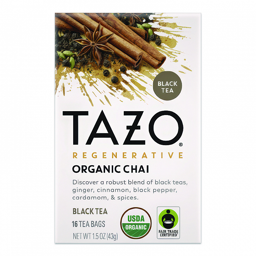 Tea Bags, Organic Chai, 16/Box (TAZ00305BX)
