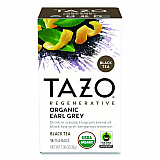 Tea Bags, Organic Earl Grey, 16/Box (TAZ00352BX)