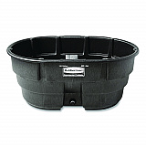 Stock Tank, 150 gal, 39" x 58" x 25", Polyethylene, Black (FG424500BLA)
