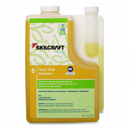 7930017149188, SKILCRAFT ECO Neutral Floor Cleaner Concentrate, 2 L Bottle, 4/Pack (7149188)