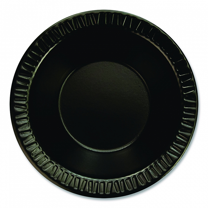 Quiet Classic Laminated Foam Dinnerware, Bowl, 5 oz, Black, 125/Sleeve, 8 Sleeves/Carton (5BWBQ)