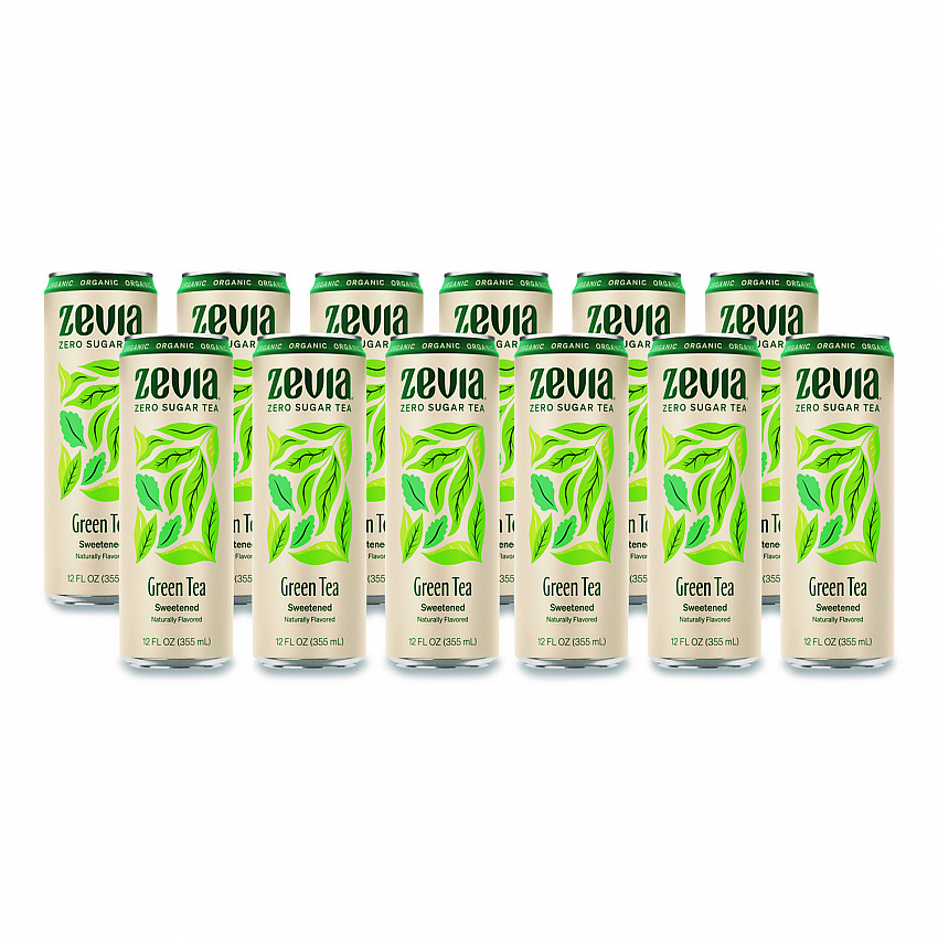 Zero Sugar Naturally Sweetened Green Tea, 12 oz Can, 12/Carton (0170612)