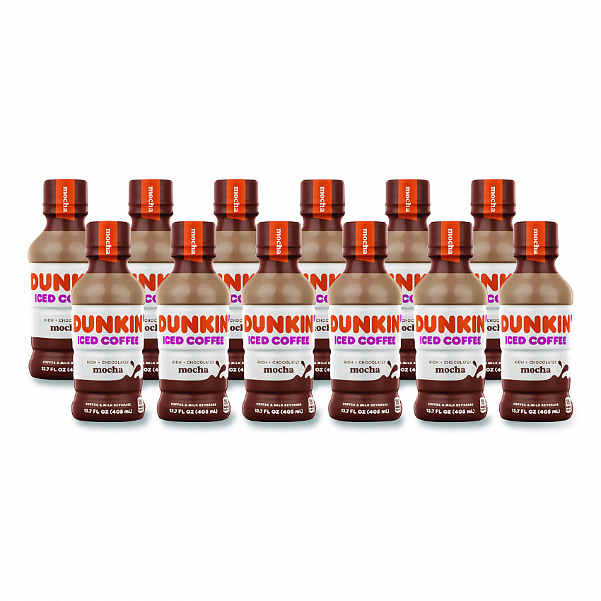 Mocha Iced Coffee Drink, 13.7 oz Bottle, 12/Carton (049000072389)