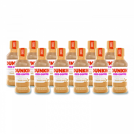 French Vanilla Iced Coffee Drink, 13.7 oz Bottle, 12/Carton (049000072396)