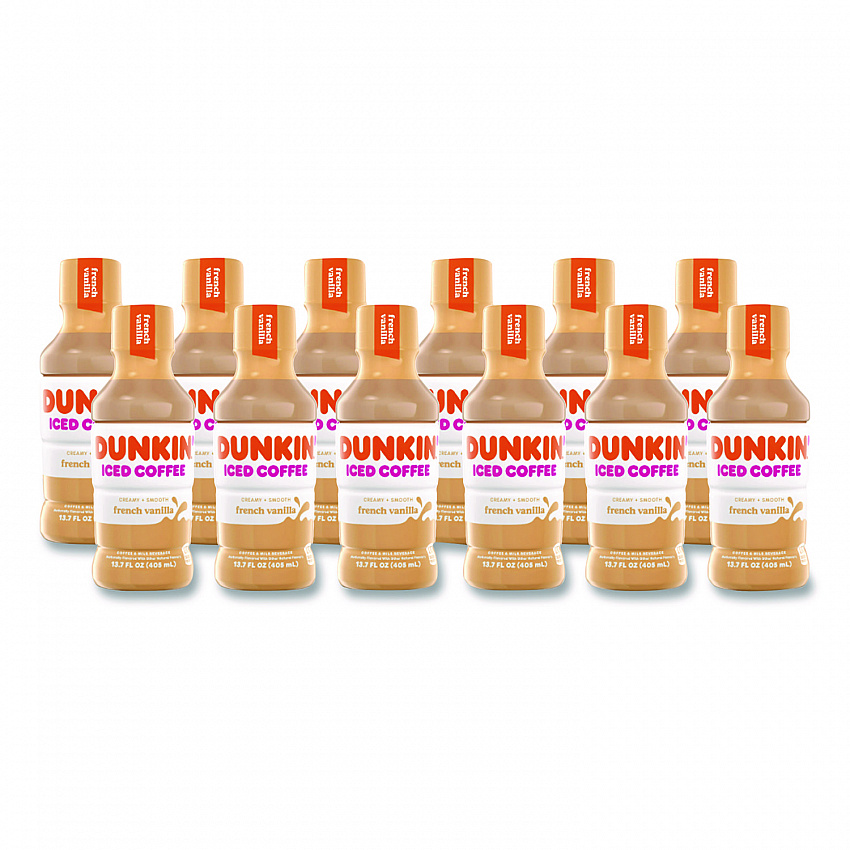 French Vanilla Iced Coffee Drink, 13.7 oz Bottle, 12/Carton (049000072396)
