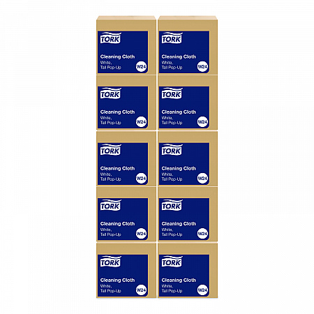 Cleaning Cloth, 8.46 x 16.13, White, 100 Wipes/Box, 10 Boxes/Carton (510176)