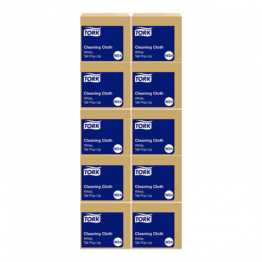 Cleaning Cloth, 8.46 x 16.13, White, 100 Wipes/Box, 10 Boxes/Carton (510176)