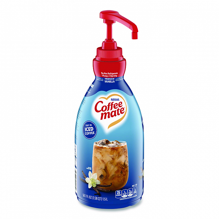 Liquid Coffee Creamer, French Vanilla, 1.5 L Pump Bottle (31803)
