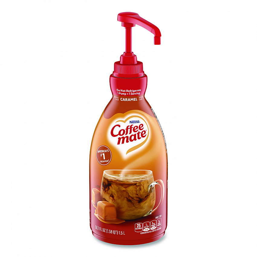 Liquid Creamer Pump Bottle, Caramel, 50.7 oz Pump Bottle (73358)