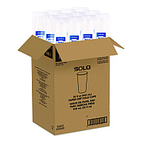 Double Sided Poly (DSP) Paper Cold Cups, 28 oz to 32 oz, White, 40 Cups/Sleeve, 12 Sleeves/Carton (RNP32P2050)