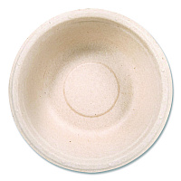 Compostable Molded Fiber Dinnerware, ProPlanet Seal, Bowl, 12 oz, Natural, 1,000/Carton (12FBRB)