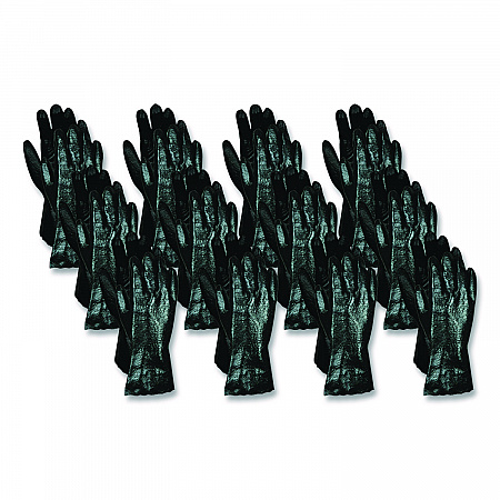Smooth Finish Single Dipped PVC Gloves, 18