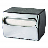 Tabletop Napkin Dispenser, 7.5 x 6 x 5.37, Black/Chrome (51602CT)