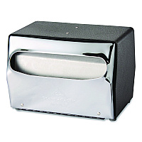 Tabletop Napkin Dispenser, 7.5 x 6 x 5.37, Black/Chrome (51602CT)