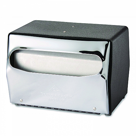 Tabletop Napkin Dispenser, 7.5 x 6 x 5.37, Black/Chrome (51602CT)