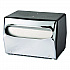 Tabletop Napkin Dispenser, 7.5 x 6 x 5.37, Black/Chrome (51602CT)