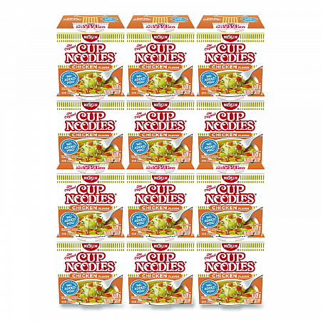 Cup Noodles, Chicken, 2.25 oz Cup, 12/Carton (NIS23003)