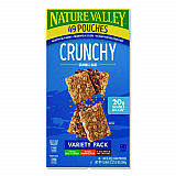 Granola Bars, Assorted Crunchy Bars, 1.5 oz Pouch, 2 Bars/Pouch, 49 Packs/Box (GEM44136)