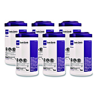 Super Sani-Cloth Disinfecting Wipes, 15 x 7.5, Unscented, White, 75 Wipes/Canister, 6/Carton (P86984CT)