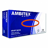 V5101 Series Latex-Free Lightly Powdered Vinyl Gloves, Small, 3 mil Thick, 9" Long, Clear, 100/Box (VSM5101)