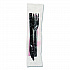 Gardenware Cutlery Kit, Individually Wrapped, Heavyweight, Fork/Knife/Napkin, Plastic, Black, 500/Carton (GKFKNECH)