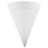 Dart Cone Water Cups, Paper, 4.25 oz, Rolled Rim, White, 200/Bag, 25 Bags/Carton (42R2050)