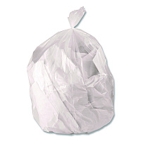 Linear Low-Density Can Liners, 33 gal, 0.65 mil, 33 x 39, Clear, Roll, 250/Carton (H6639HCR01)
