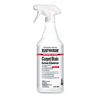 Professional Carpet Stain Remover Plus Deodorizer, Lemon Scent, 32 oz Spray Bottle, 6/Carton (352258)