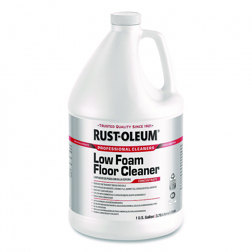Professional Low Foam Floor Cleaner Concentrate, Lemon Scent, 1 gal Bottle, 4/Carton (382263)