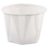Dart Paper Portion Cups, 1 oz, White, 250/Bag, 20 Bags/Carton (100)