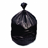 High-Density Waste Can Liners, 33 gal, 16 mic, 33 x 40, Black, Roll, 250/Carton (Z6640VKR01)