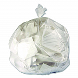 High-Density Waste Can Liners, 33 gal, 11 mic, 33 x 40, Natural, Roll, 25 Bags/Roll, 20 Rolls/Carton (Z6640MNR03)
