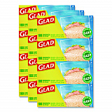 Fold Top Food Storage Plastic Sandwich Bags, 6.5 x 5.5, Clear, 180 Bags/Box, 12 Boxes/Carton (60771)