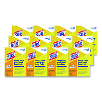 Steel Wool Soap Pads, 2.4 x 3, Steel, 15 Pads/Box, 12 Boxes/Carton (88320CT)