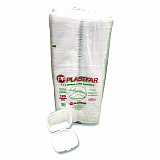 Foam Hinged Lid Containers, 6 x 6 x 3, White, Foam, 500/Carton (12175)