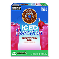ICED Refreshers K-Cup Pods, Strawberry Acai, 20/Box (0237)