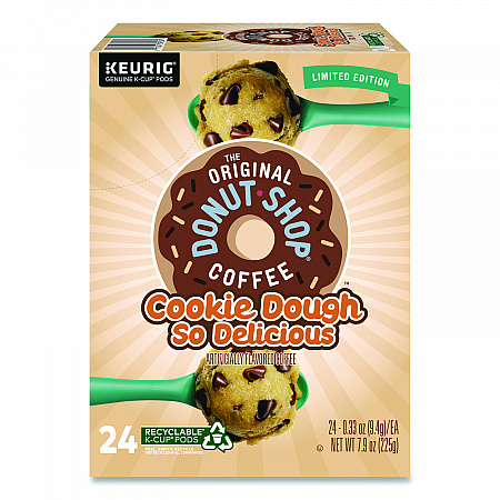 Cookie Dough So Delicious K-Cups, 0.3 oz K-Cup, 24/Box (9534)