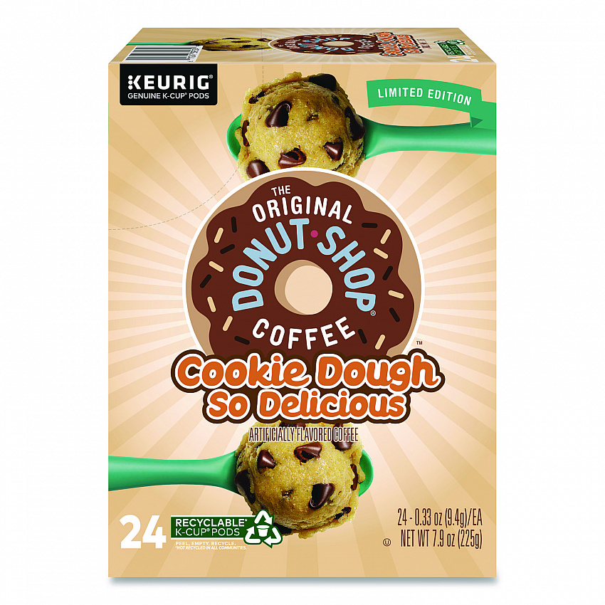 Cookie Dough So Delicious K-Cups, 0.3 oz K-Cup, 24/Box (9534)
