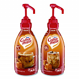Liquid Creamer Pump Bottle, Caramel, 50.7 oz Pump Bottle, 2/Carton (73358CT)