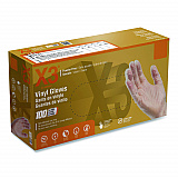 Industrial Vinyl Gloves, Powder-Free, Small, 3 mil Thick, 9.5" Long, Clear, 100/Box (GPX342100BX)