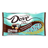 Promises Frosty and Festive Dark Chocolate and Sea Salt Caramel Candy, 7.94 oz Bag (MMM59122)